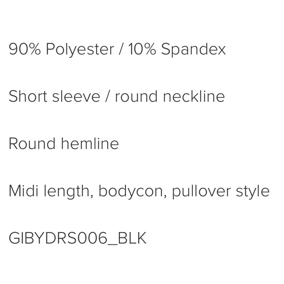 Black U hemline midi bodycon dress - Picture 5 of 5